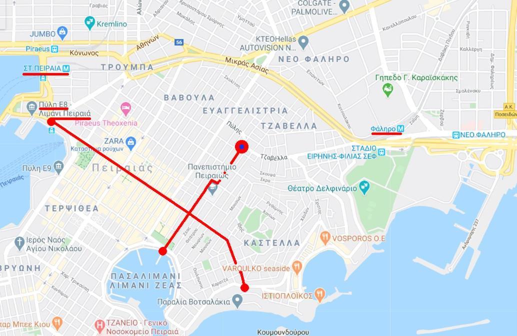 Apartment Center Piraeus Location Kastella Passalimani Port Buitenkant foto